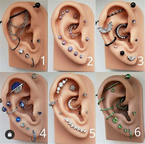 piercing combinations|different types of piercings.